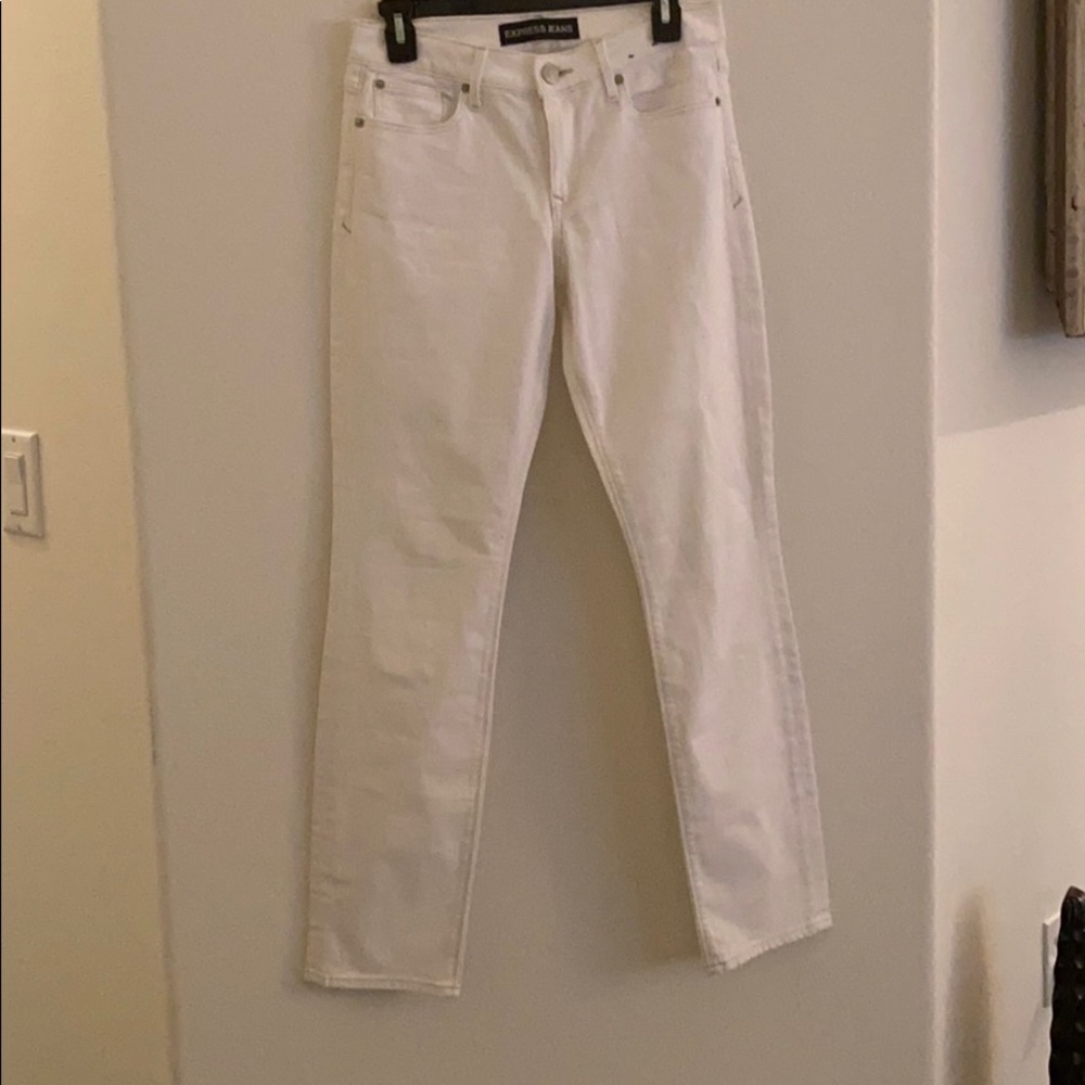 Express white jeans